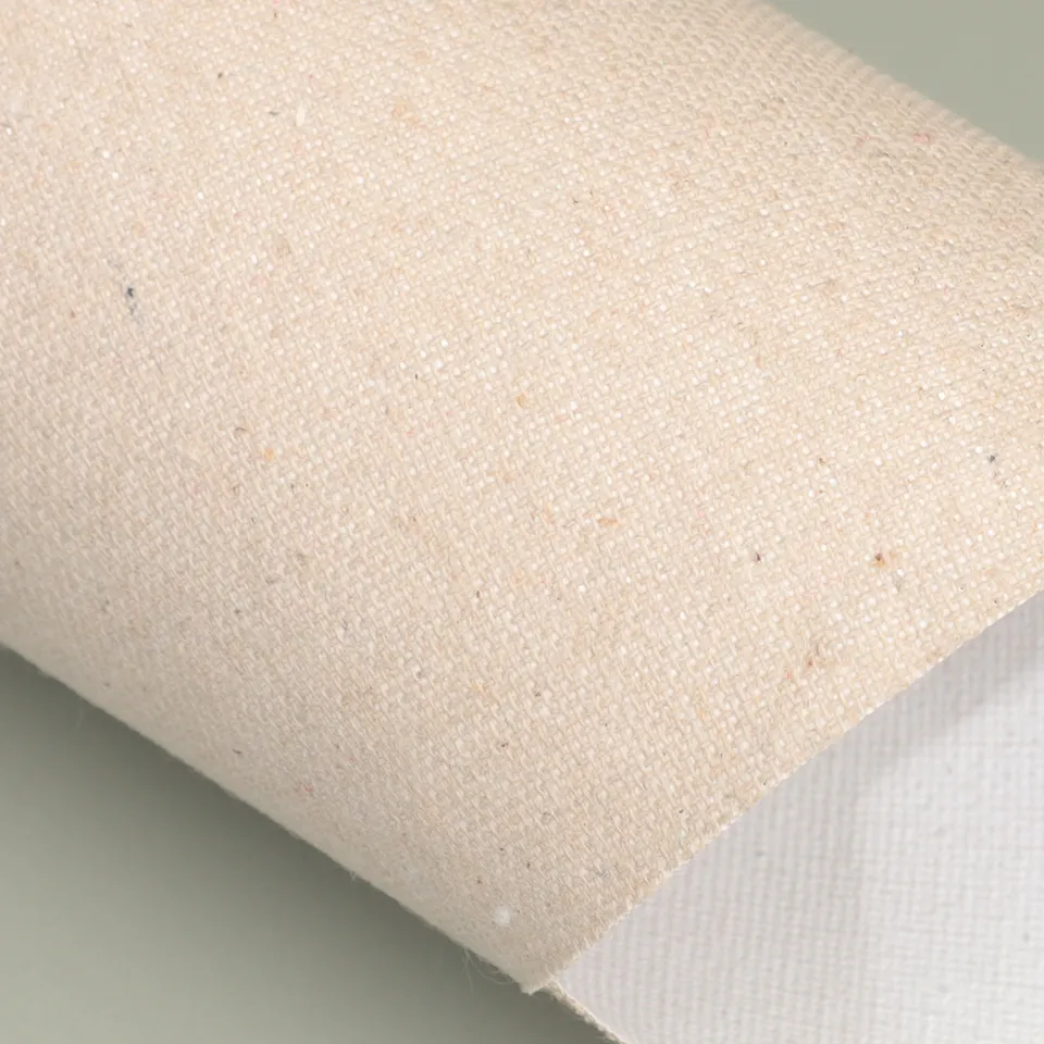 wholesale flax linen 310g stretch hand-painted blank canvas roll for painting