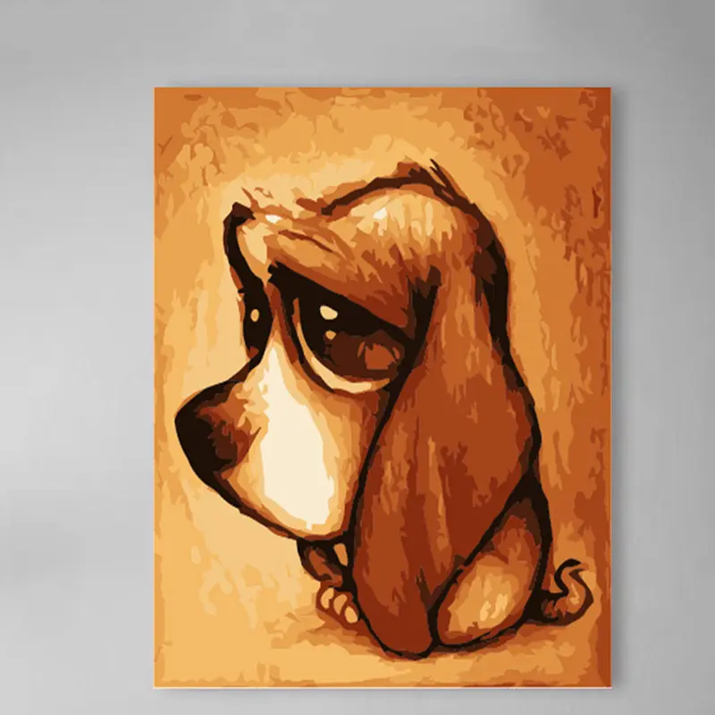 DIY drawing oil painting hand painted cartoon square canvas drawing board