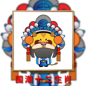 Chinese zodiac DIY hand painted children oil painting canvas frame for acrylic painting