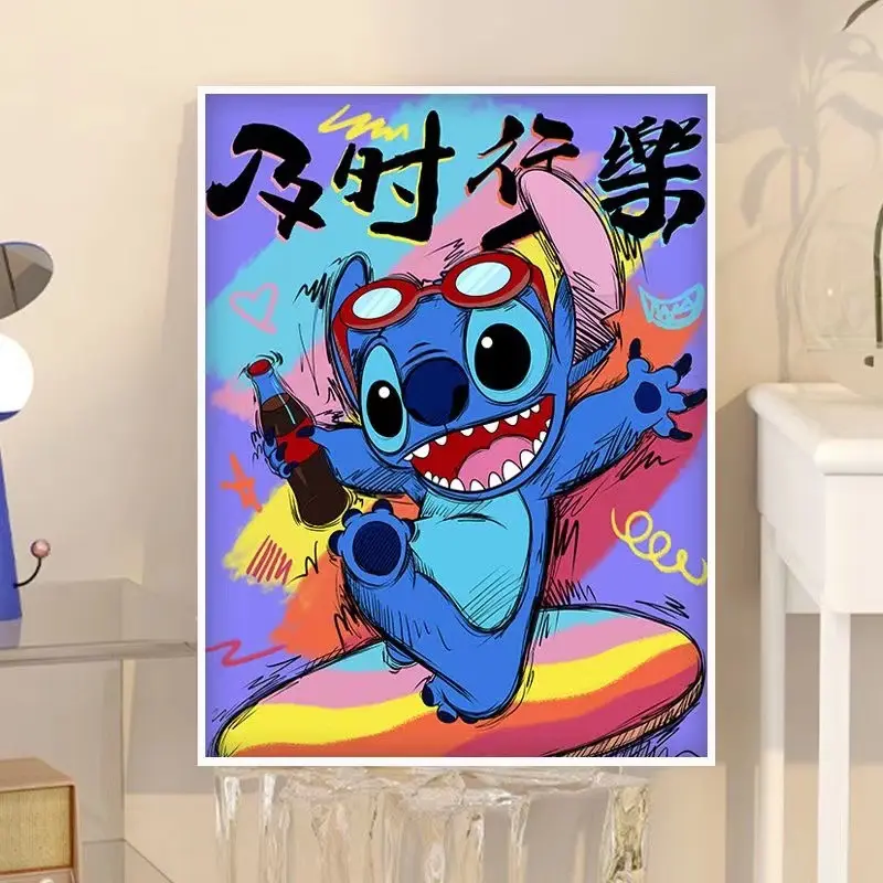 Cheapest DIY hand painted children cartoon cotton canvas drawing painting canvas frame