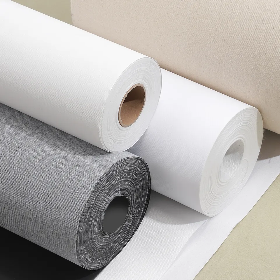 Manufacturer hand painted white stretched cotton drawing painting canvas for painting art