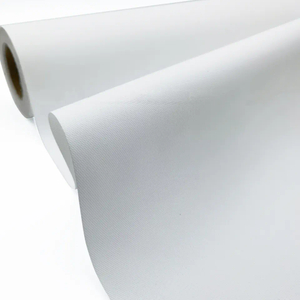 360gsm Cotton Polyester Bleached White ECO-solvent Ink Glossy Canvas Printing Canvas In Stock