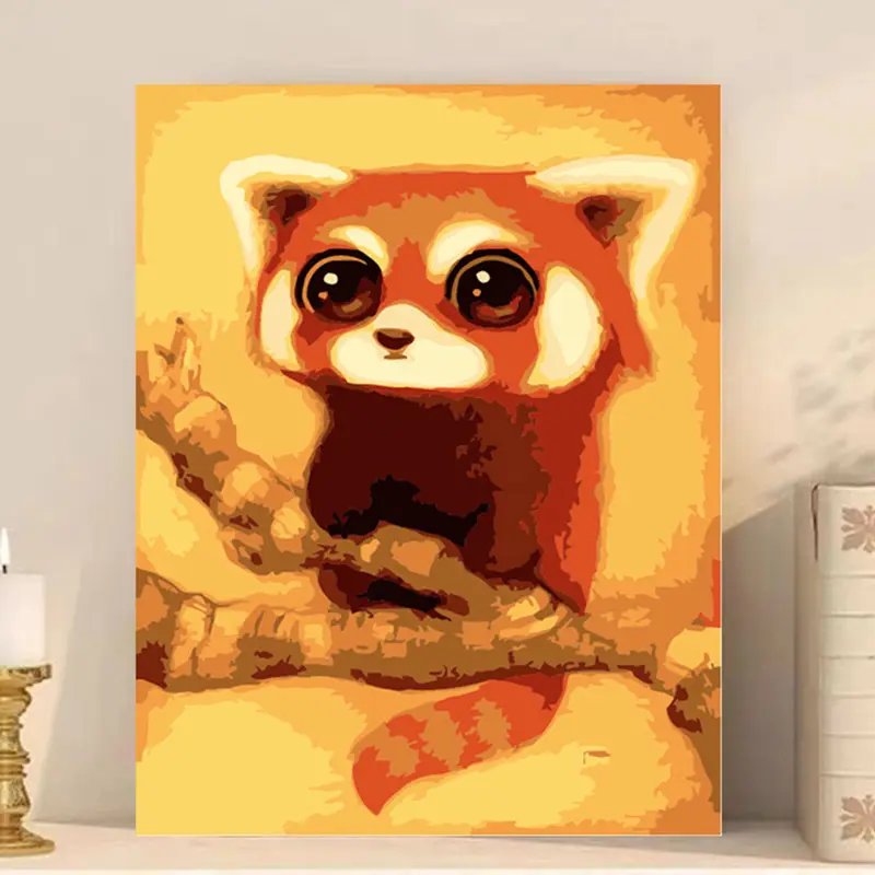 DIY drawing oil painting hand painted cartoon square canvas drawing board