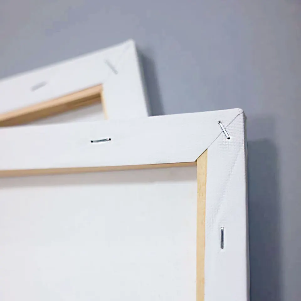 Private label square 20*30cm pure cotton white oil painting drawing board canvas frame in stock