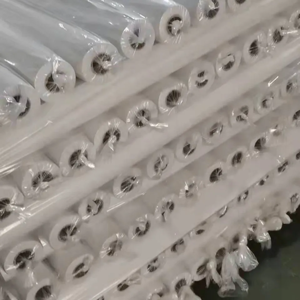 wholesale raw white Pure cotton stretched chand-painted canvas roll for acrylic painting