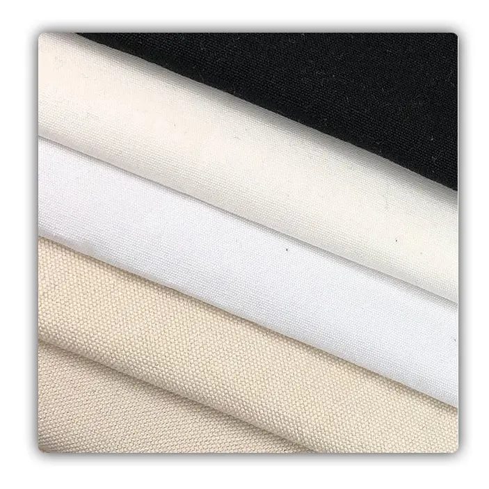 380gsm raw white polyester cotton blank Eco-solvent digital printing canvas roll