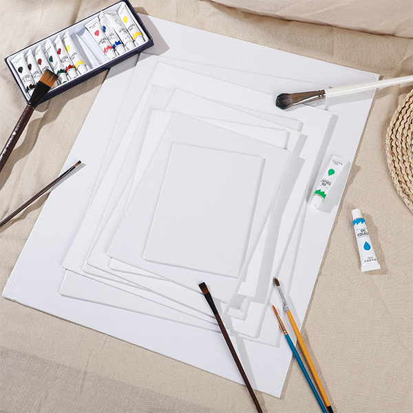 BYB Blank Oil Painting Board White Cotton Linen Coated Oil Canvas Painting Materials