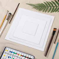 BYB Blank Oil Painting Board White Cotton Linen Coated Oil Canvas Painting Materials