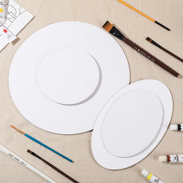 BYB Blank Oil Painting Board White Cotton Linen Coated Oil Canvas Painting Materials